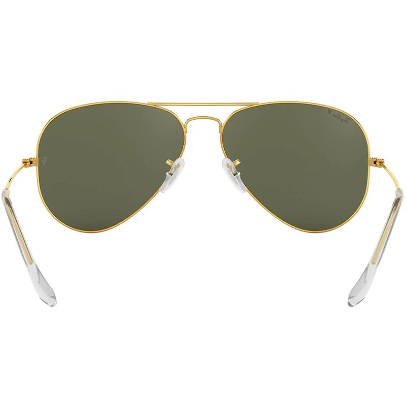 Aviator Large Metal Arista Green Crystal Polarized