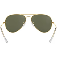 Aviator Large Metal Arista Green Crystal Polarized