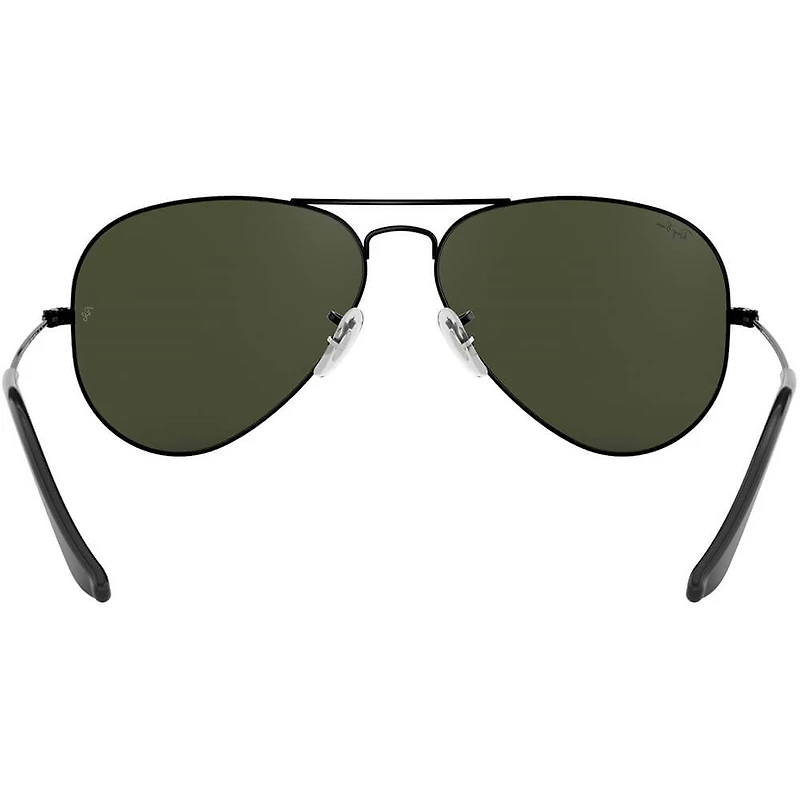 Aviator Large Metal Black G-15 Green Crystal