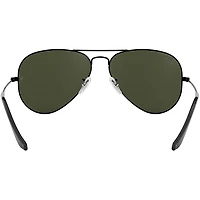 Aviator Large Metal Black G-15 Green Crystal