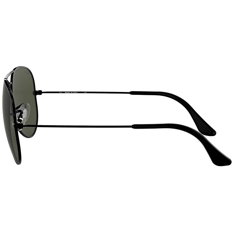 Aviator Large Metal Black G-15 Green Crystal