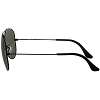 Aviator Large Metal Black G-15 Green Crystal