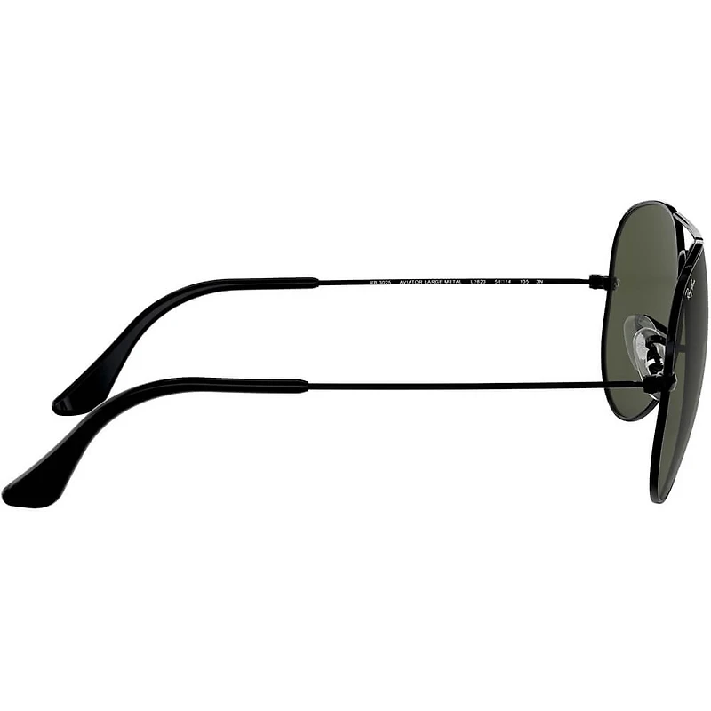Aviator Large Metal Black G-15 Green Crystal