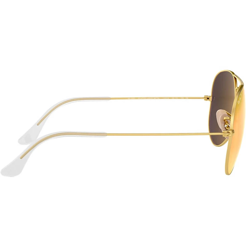 Aviator Large Metal Matte Arista Brown Mirror Fucsia Crystal Polarized