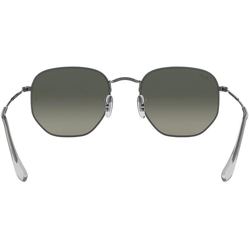 Hexagonal Gunmetal Light Grey Gradient Dark Grey Crystal