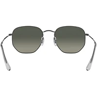 Hexagonal Gunmetal Light Grey Gradient Dark Grey Crystal