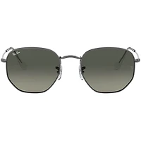 Hexagonal Gunmetal Light Grey Gradient Dark Grey Crystal