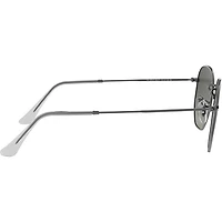 Hexagonal Gunmetal Light Grey Gradient Dark Grey Crystal