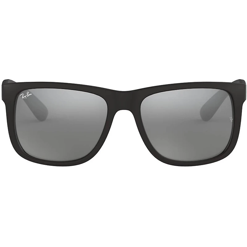 Justin Rubber Black Grey Mirror Silver Plastic