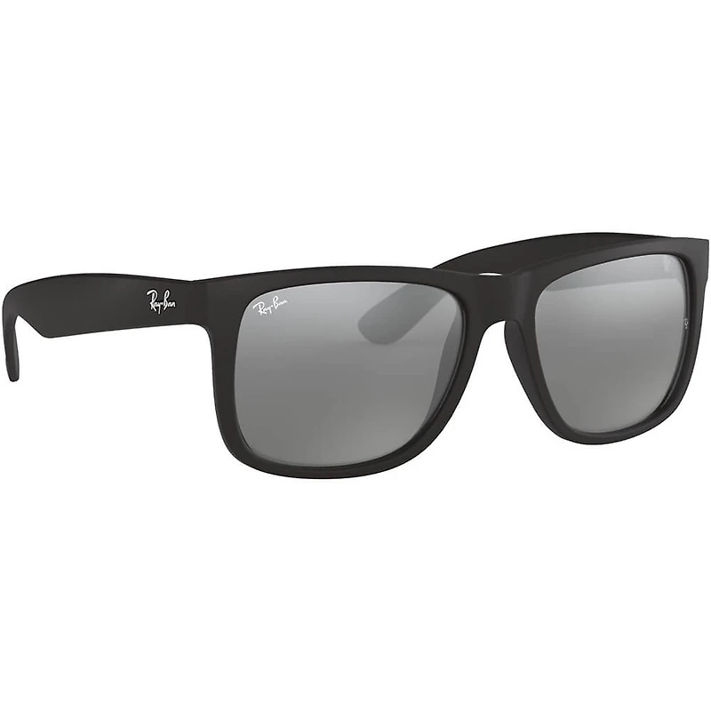 Justin Rubber Black Grey Mirror Silver Plastic