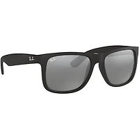 Justin Rubber Black Grey Mirror Silver Plastic 