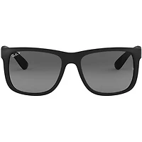 Justin Rubber Black Light Grey Gradient Grey Plastic Polarized
