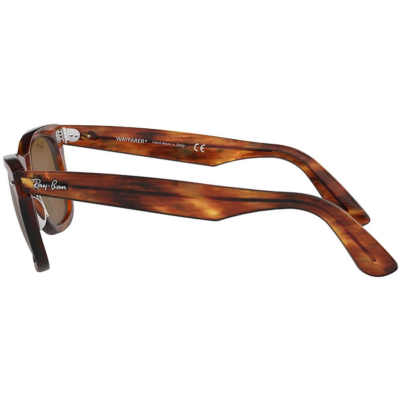 Wayfarer Striped Havana B-15 Brown Crystal