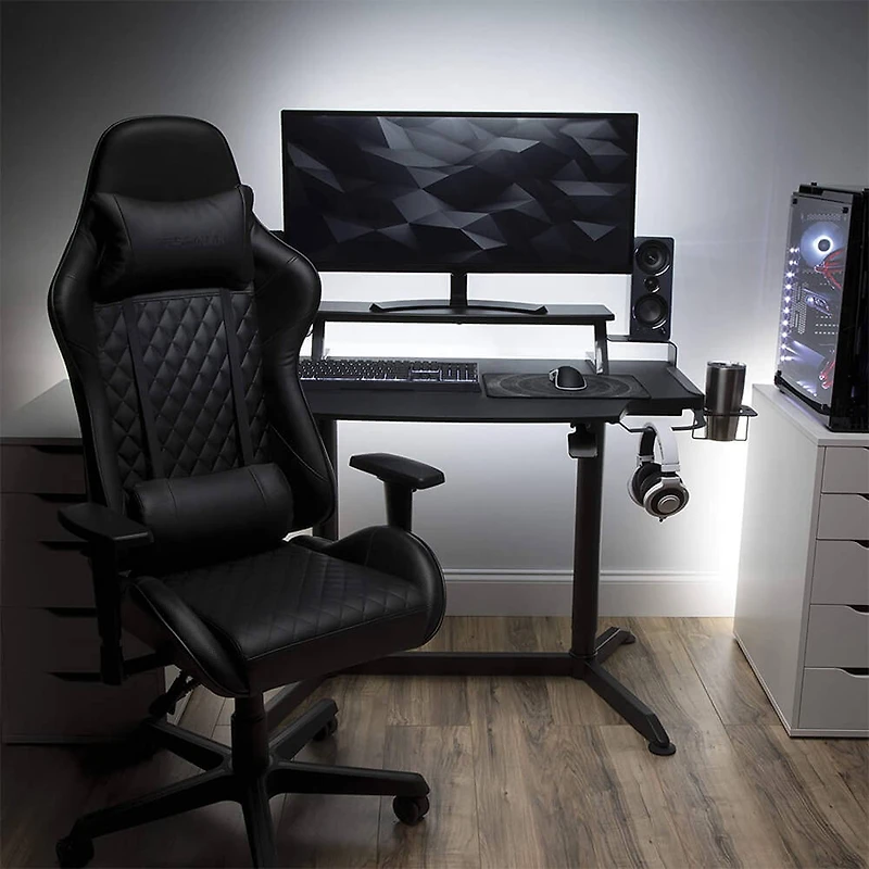3000 Computer Gray Ergonomic Height Adjustable Gaming Desk - OPEN BOX