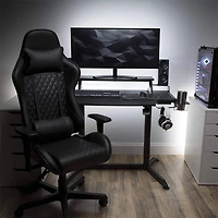 3000 Computer Gray Ergonomic Height Adjustable Gaming Desk - OPEN BOX
