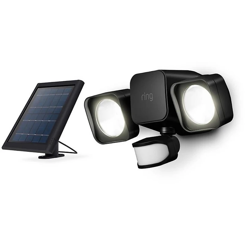 Smart LED Solar Flood Light - Black - OPEN BOX