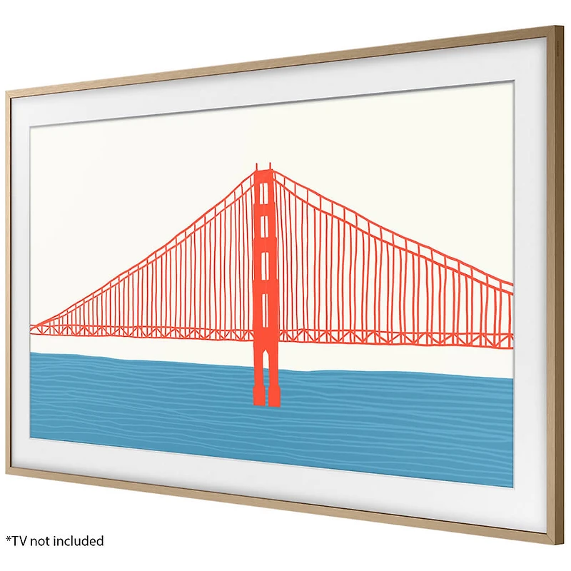 inch The Frame Customizable Bezel In Modern Teak