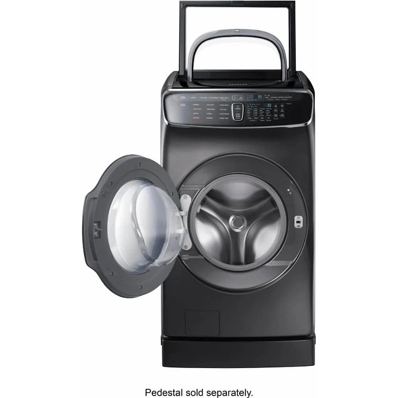 6.0 Cu. Ft. Black Stainless FlexWash Steam Washer - OPEN BOX