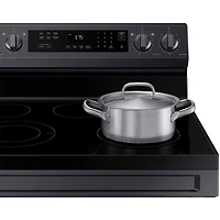 6.3 Cu. Ft. Black Stainless Freestanding Electric Range Oven - OPEN BOX