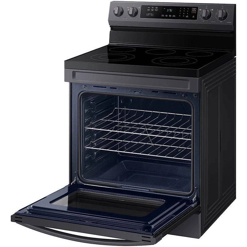 6.3 Cu. Ft. Black Stainless Freestanding Electric Range Oven - OPEN BOX