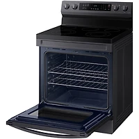 6.3 Cu. Ft. Black Stainless Freestanding Electric Range Oven - OPEN BOX