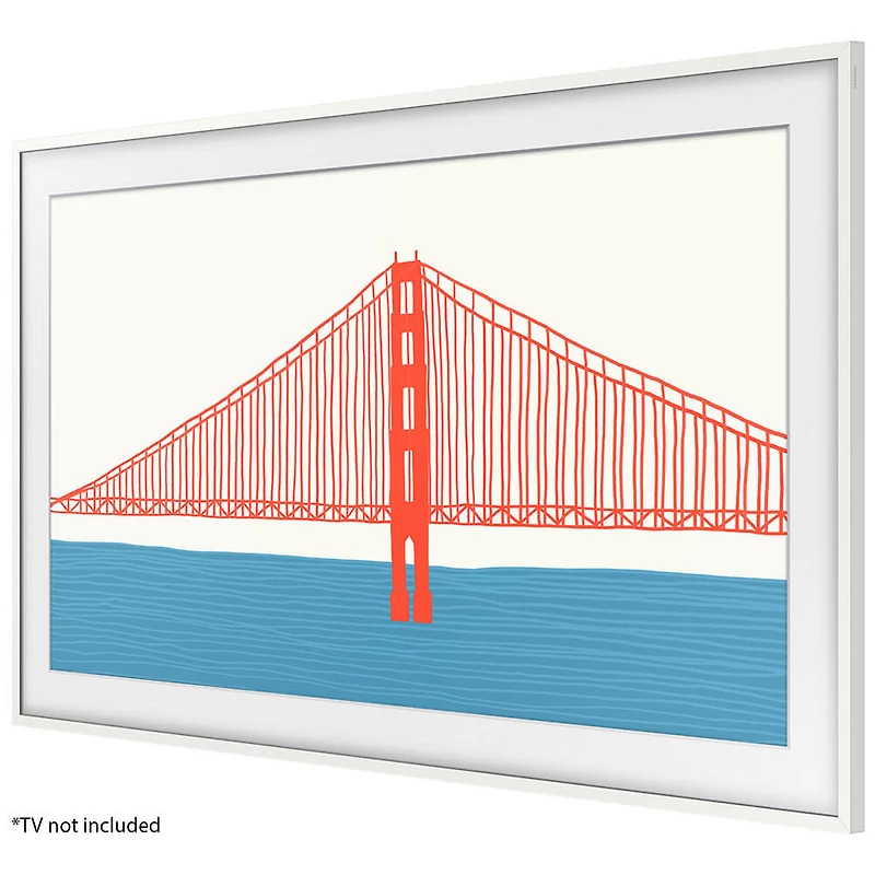 65 inch White The Frame Customizable TV Bezel