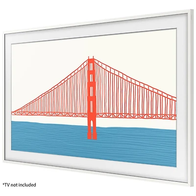 65 inch White The Frame Customizable TV Bezel