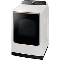 7.4 Cu. Ft. Ivory Smart HE Top Load Steam Dryer - OPEN BOX