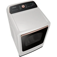 7.4 Cu. Ft. Ivory Smart HE Top Load Steam Dryer - OPEN BOX