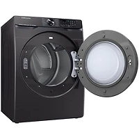 7.5 Cu. Ft. Brushed Black Smart Electric Dryer - OPEN BOX