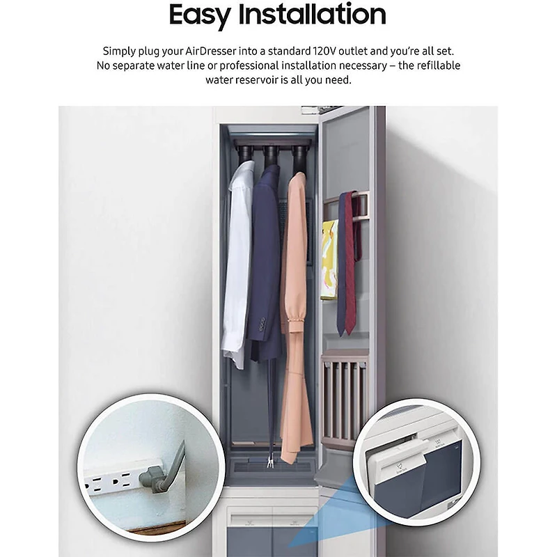 AirDresser with Steam Refresh and Sanitize Cycle - OPEN BOX