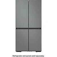 Bespoke 4-Door Flex™ Refrigerator Panel - Bottom Panel - Matte Gray Glass - OPEN BOX