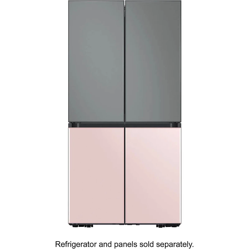 Bespoke 4-Door Flex™ Refrigerator Panel - Top Panel - Matte Gray Glass - OPEN BOX