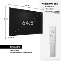 65 inch The Terrace Outdoor QLED 4K Smart UHD TV - OPEN BOX