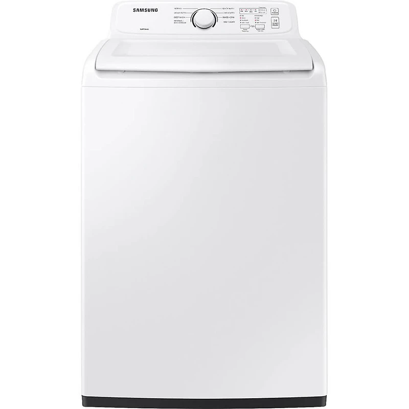 White Top Load HE Washer/Dryer Pair