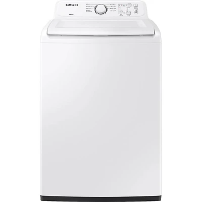 White Top Load HE Washer/Dryer Pair
