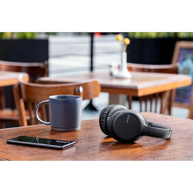 Wireless Noise-Cancelling Over-the-Ear Headphones - Black