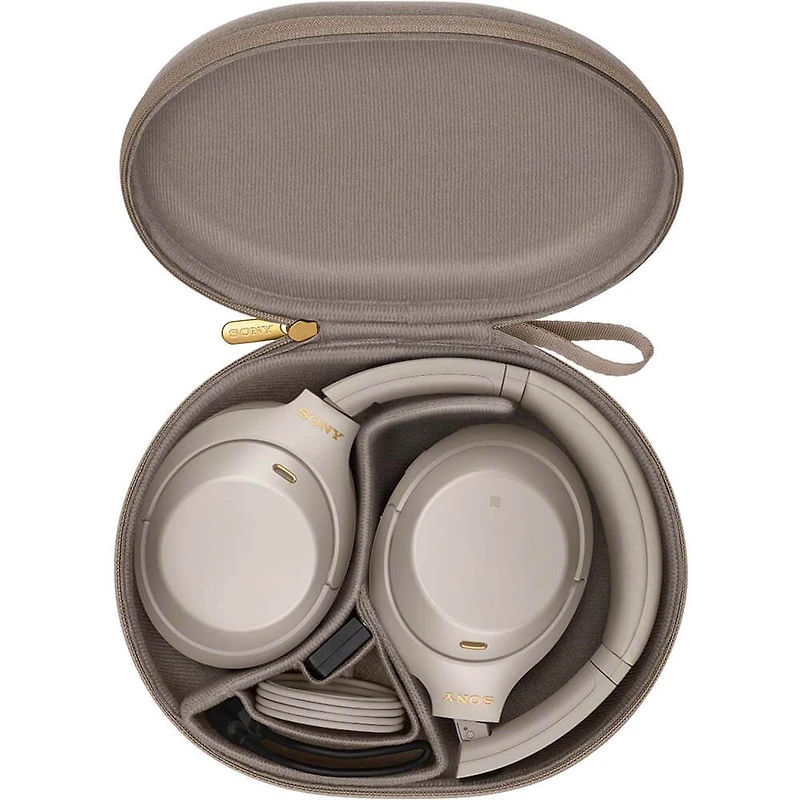 WH-1000XM4 Wireless Noise-Cancelling Over-the-Ear Headphones - Silver - OPEN BOX