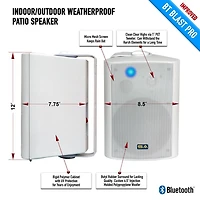 Blast Pro Wireless Outdoor Speakers (Pair) - White - OPEN BOX