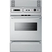 24 inch Single Gas Wall Oven - Stainless Steel