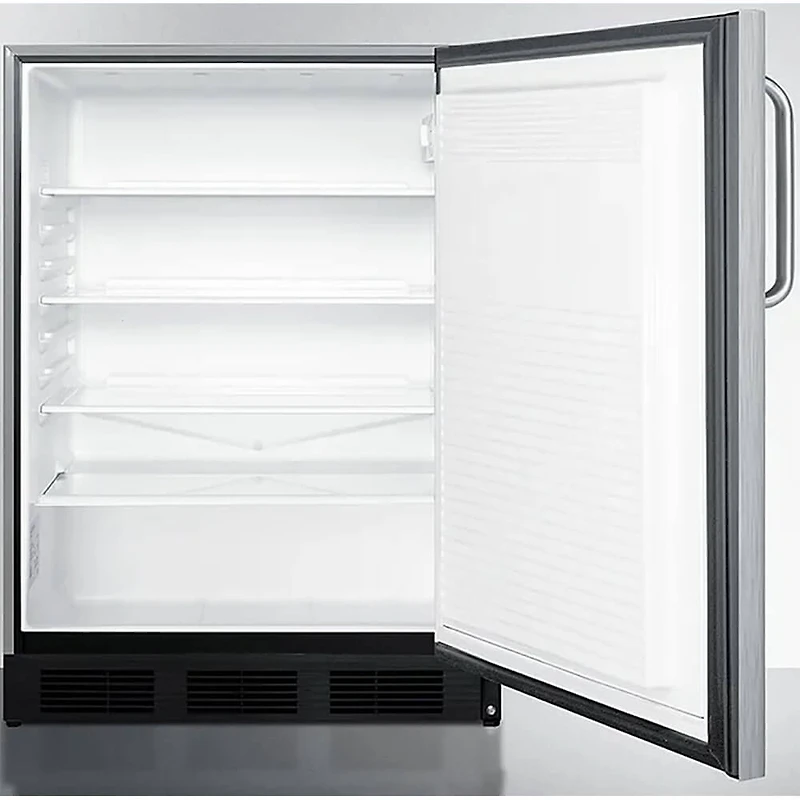 5.5 Cu. Ft. Stainless Compact Refrigerator
