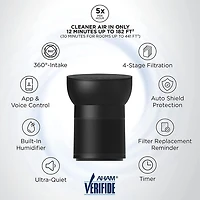 Breeva A2 Smart Air Purifier - Black - OPEN BOX