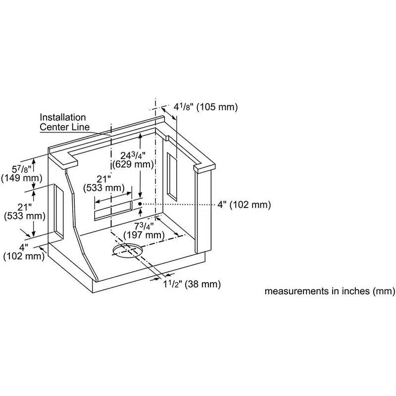 30 inch Stainless Downdraft Ventilation