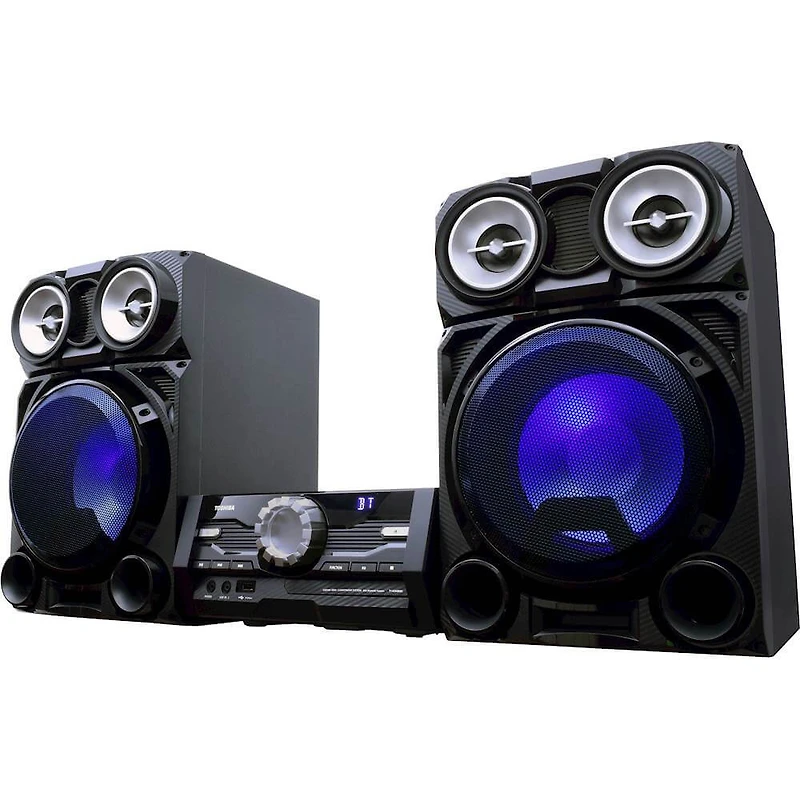 Wireless Mini Component Home Speaker System with LED Lights - OPEN BOX