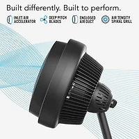 12 inch Full-Size Whole Room Air Circulator Fan with Adjustable Height - OPEN BOX