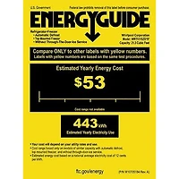 21.3 Cu. Ft. Monochromatic Stainless Steel Top-Freezer Refrigerator