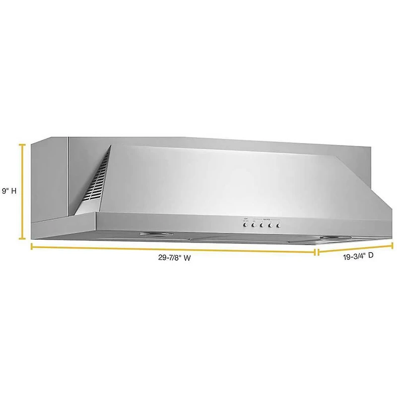 30 inch Stainless Convertible Under-Cabinet Hood