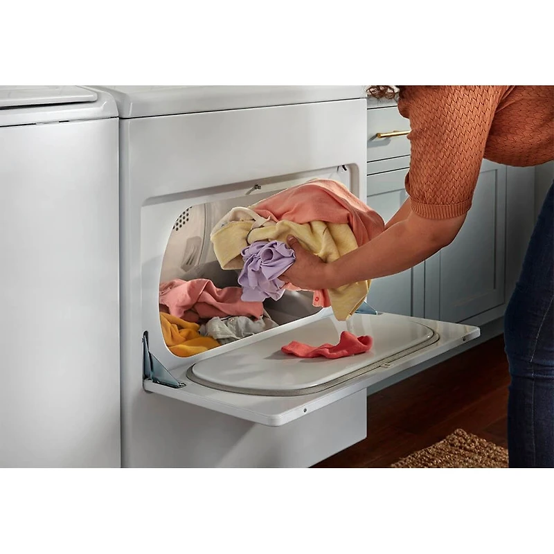 7.0 Cu. Ft. White Top Load High Efficiency Electric Dryer - OPEN BOX