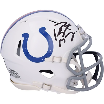  Indianapolis Colts & Denver Broncos Autographed Half & Half Riddell Speed Mini Helmet - Signature on Colts Side