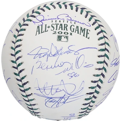 2001 MLB All-Stars Autographed Game Logo Baseball with 17 Signatures - Limited Edition of 10